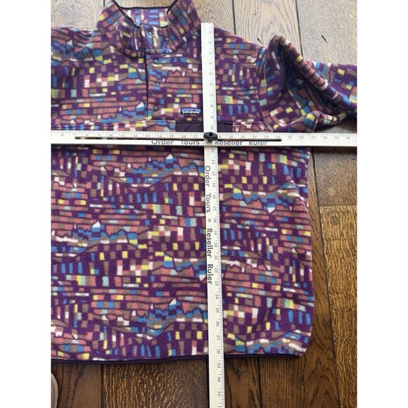Patagonia Synchilla Snap-T Pullover Fleece Fitz Roy Night Plum Women XXL NWT - Picture 5 of 6
